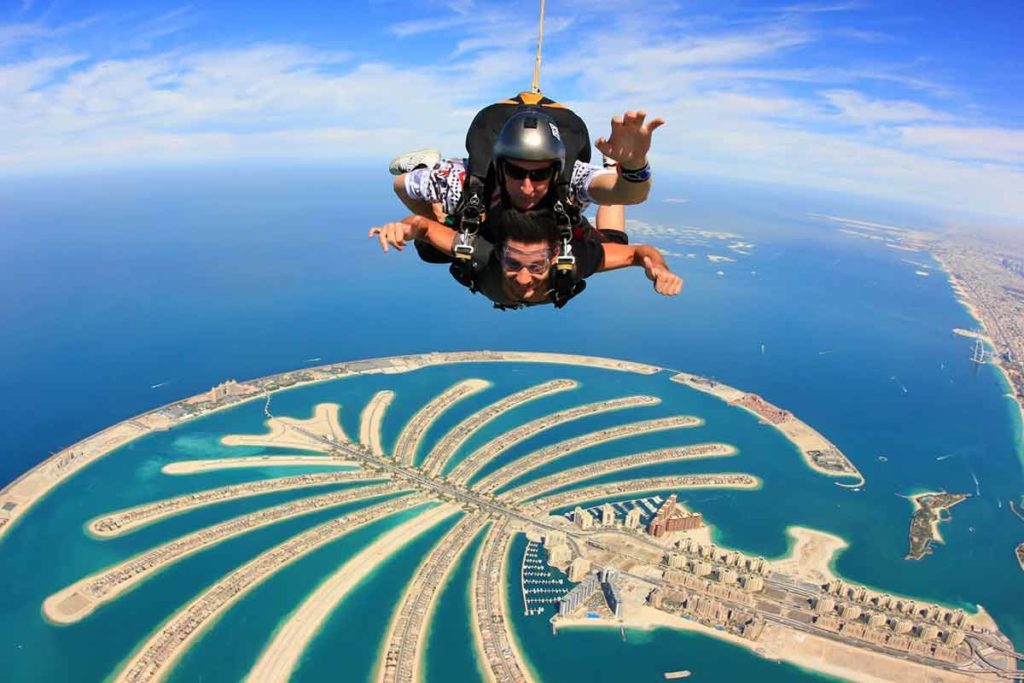 things to do in dubai sky diving