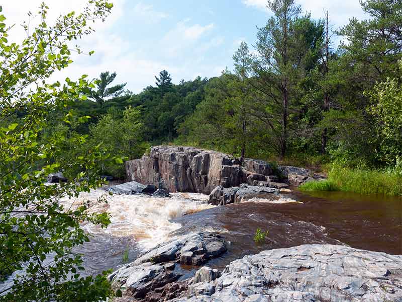 things to do in eau claire waterfall and trees