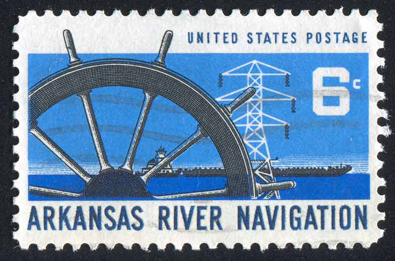 arkansas river navigation stamp
