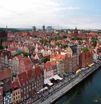 things to do in gdansk poland aerial view
