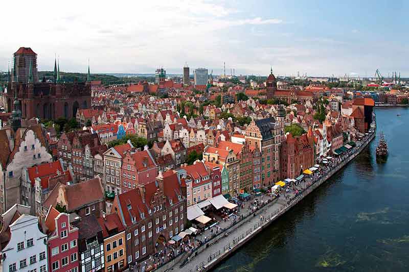 things to do in gdansk poland aerial view