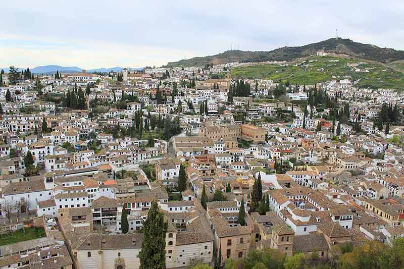 Houses In Albaicin, Granada, Spain