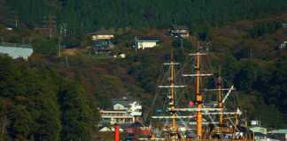 Ship Trip In Ashi, Lake, Japan