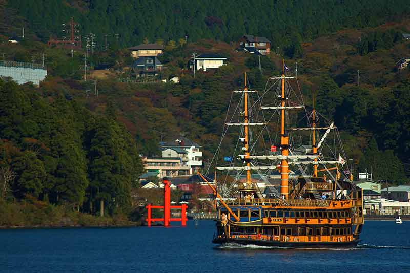 Ship Trip In Ashi, Lake, Japan