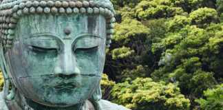 The Great Buddha (Daibutsu) On The Grounds Of Kotokuin Temple