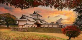 Autumn Scenery Of The Kanazawa Castle Park