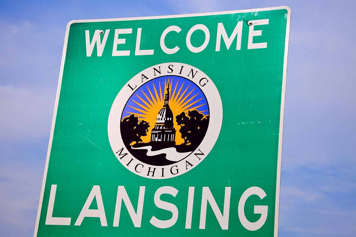 things to do in lansing michigan Lansing, Michigan welcome sign.