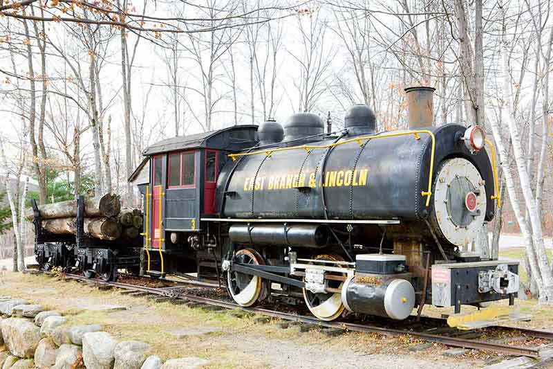 Steam Locomotive Near Lincoln, New Hampshire, USA