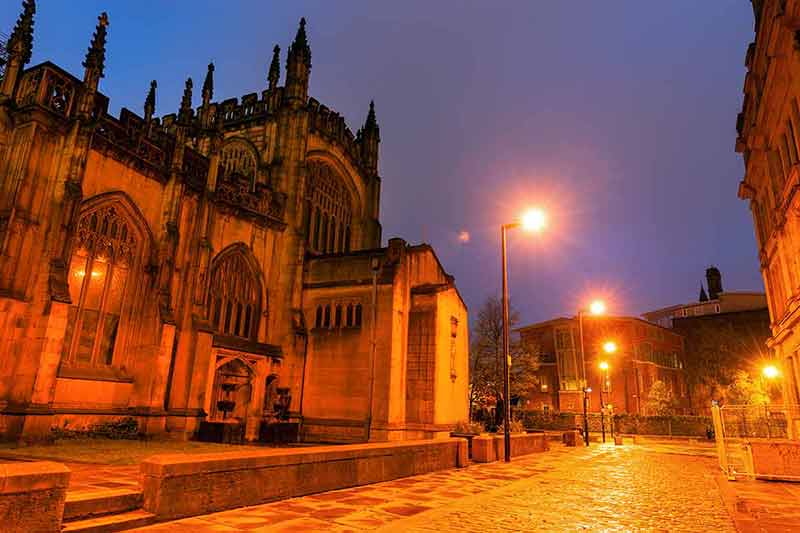 Manchester Cathedral At Night