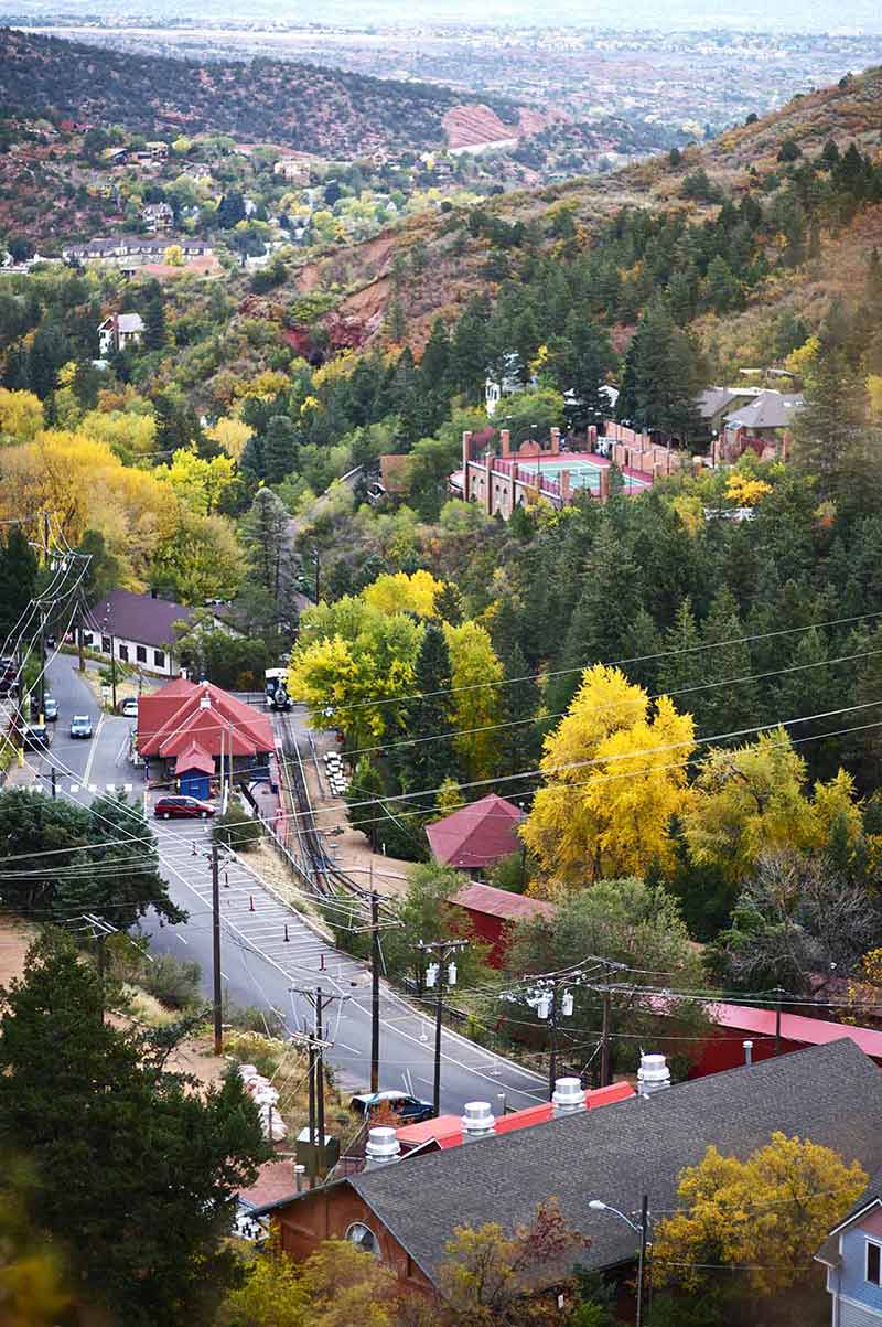 Manitou Springs aerial view