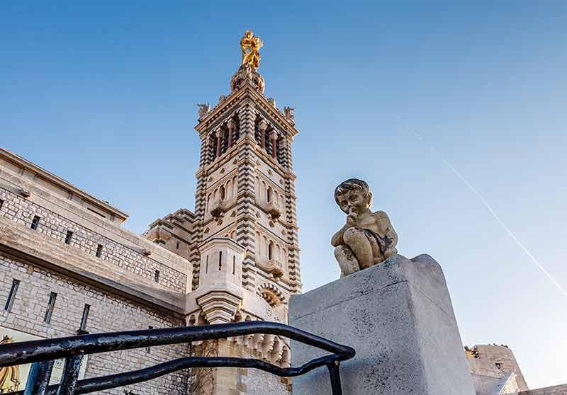 Basilica Of Notre-Dame De La Garde In Marseilles