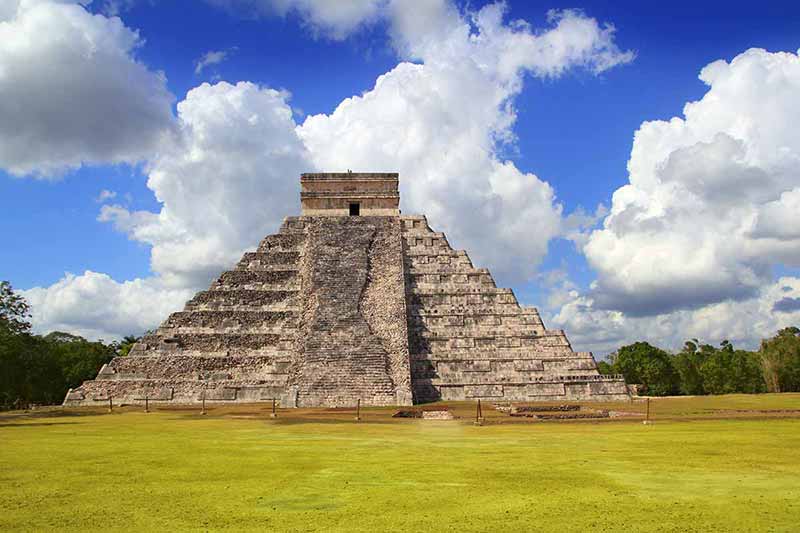 things to do in merida mexico 2021 Chichen Itza on a blue sky day