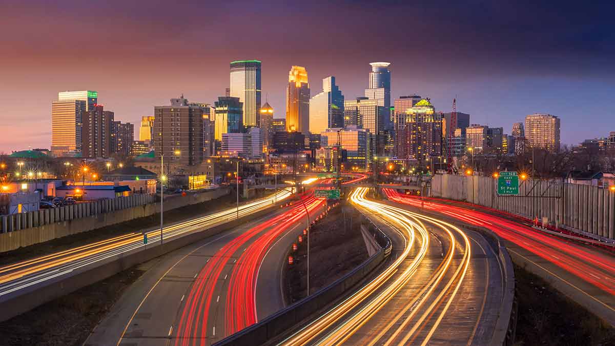 things to do in minneapolis minnesota city downtown skyline cityscape of USA.