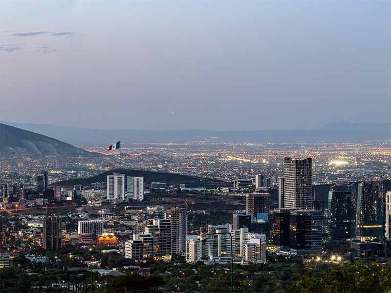 things to do in monterrey aerial view of city centre