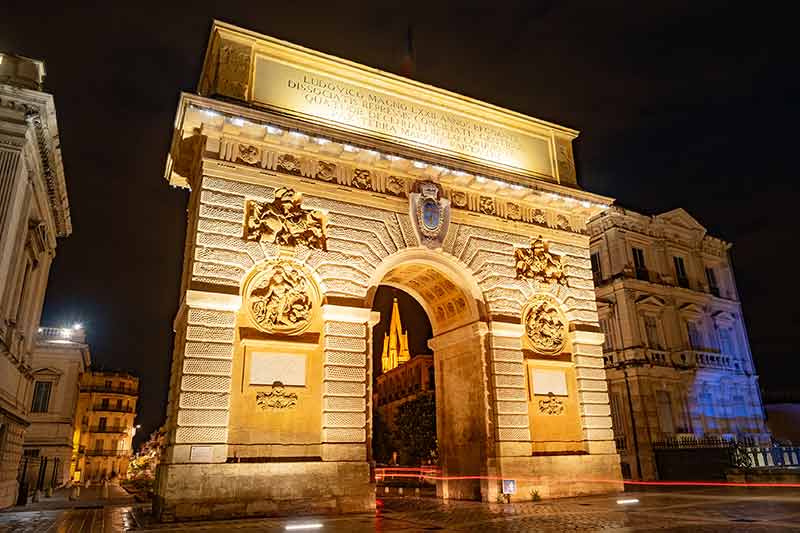 Porte Du Peyrou - Triumphal Arch In Montpellier