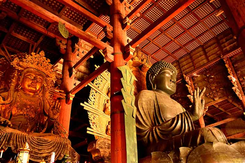 The Big Buddha Statue In The Todai Ji Temple