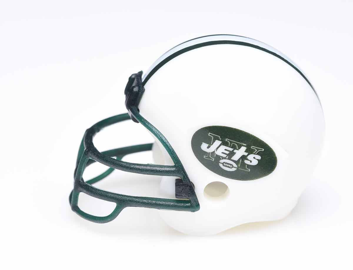 Football helmet for the New York Jets