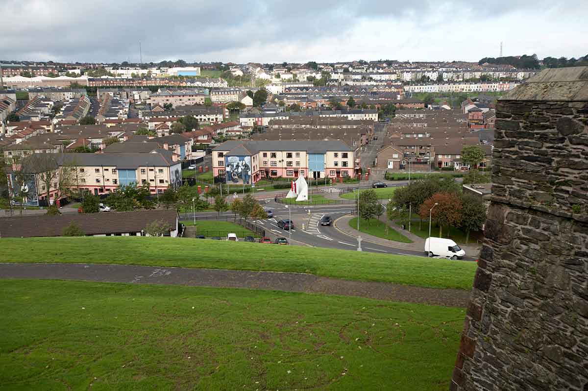 view of Derry from the wall