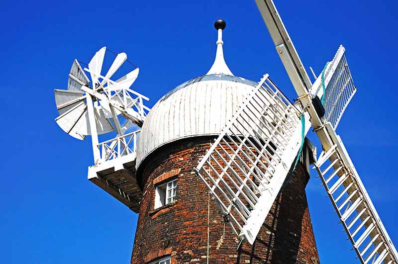 things to do in nottingham this weekend top of the windmill against a blue sky