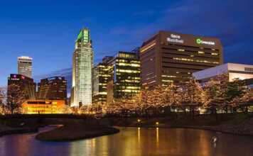 20 things to do in Omaha that make it worth the trip Downtown Omaha at twilight in winter