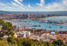 Aerial View Of Cityscape Of Palma de Mallorca