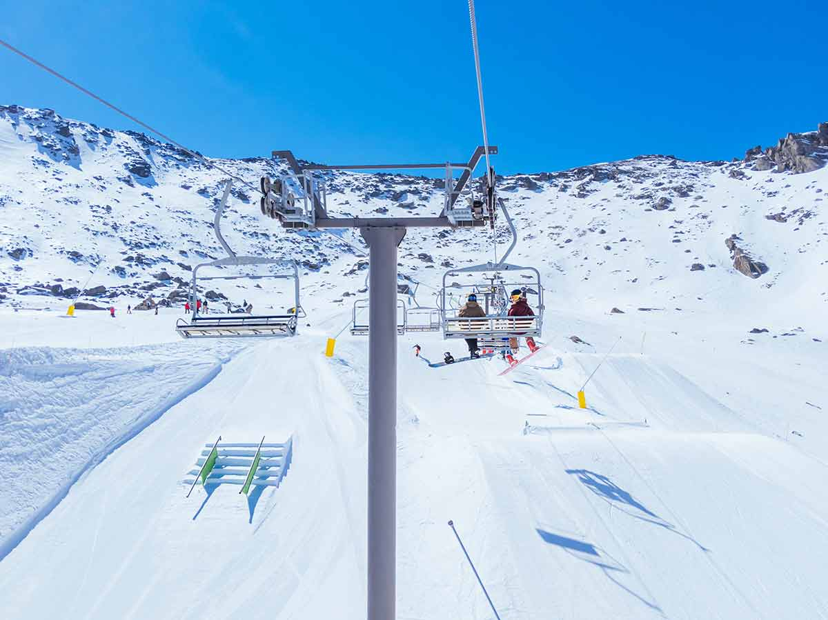 Remarkables Ski Resort chair lifts