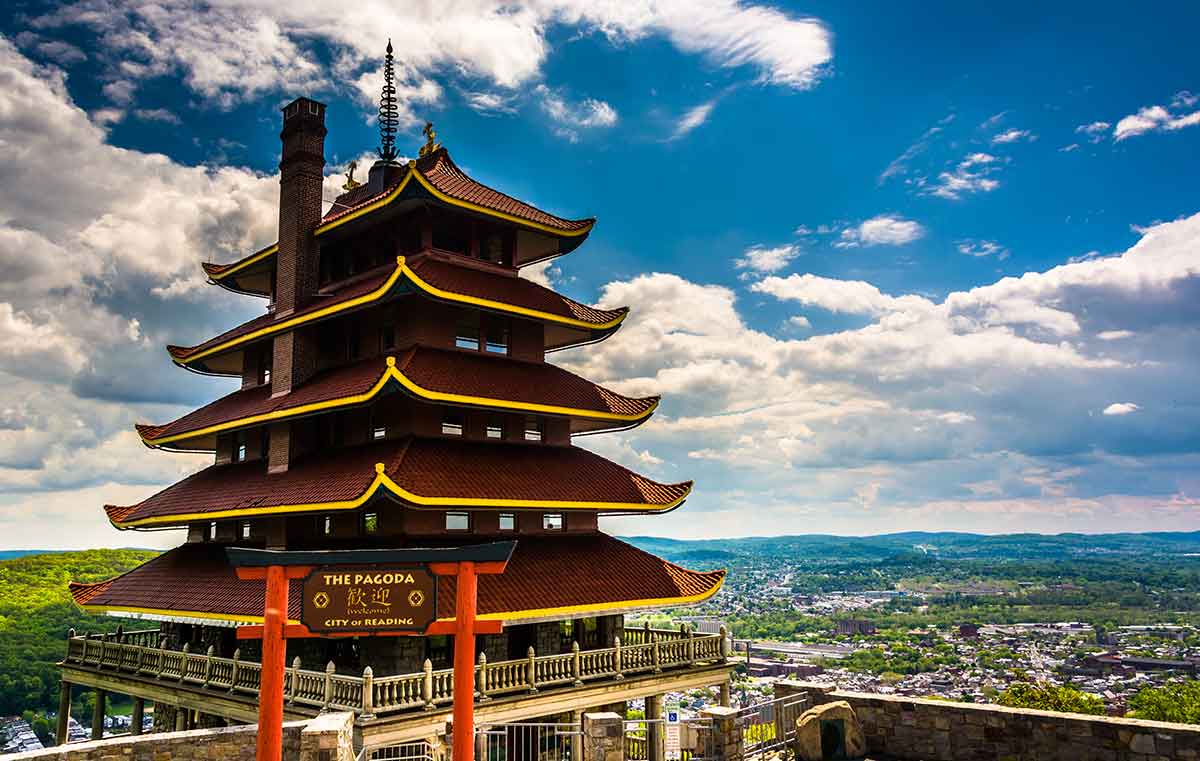 things to do in reading pa pagoda and view