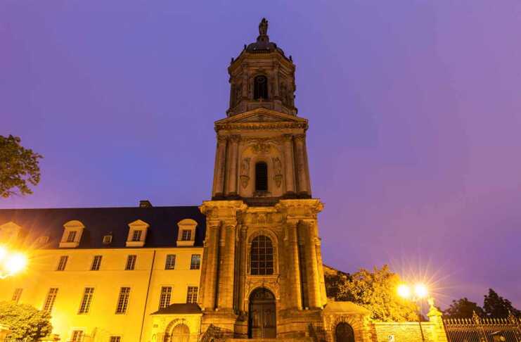 Notre-Dame-En-Saint-Melaine Church In Rennes