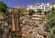 The Historic Bridge, Puente Nuevo In The White Village