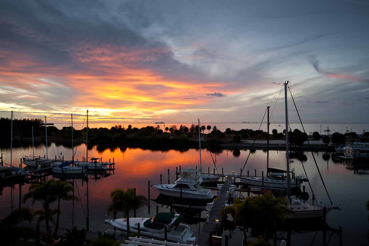things to do in ruskin marina at sunset