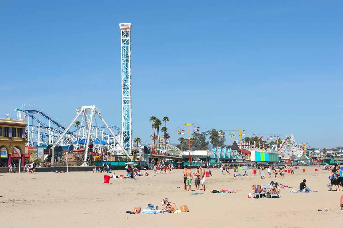things to do in santa cruz with kids photo of the amusement park rides on the beach