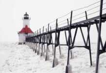 20 Best Things To Do In St Joseph Michigan Catwalk Leading To St. Joseph North Pierhead Lighthouse