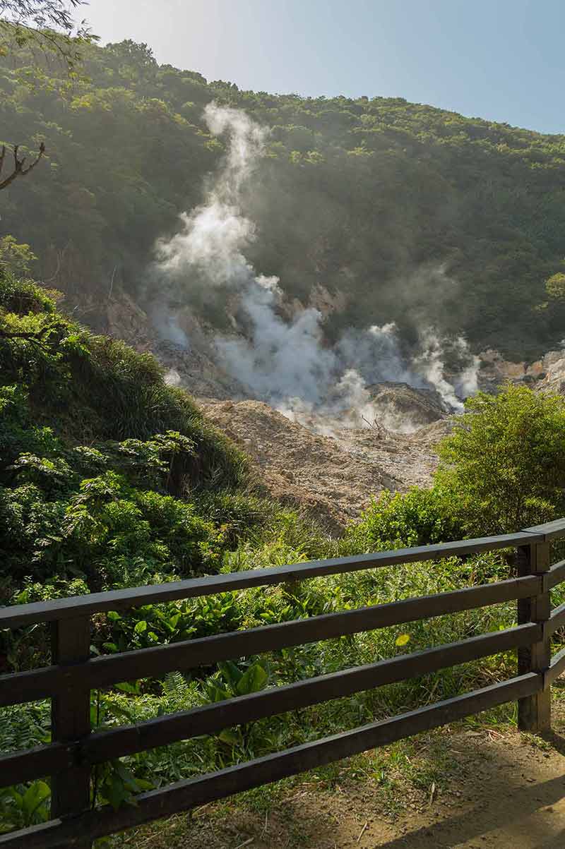Live Volcano Smoking At Soufriere, Saint Lucia
