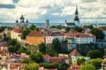 Panoramic View Of Old Town Tallinn