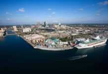 things to do in tampa florida Aerial view of Tampa Bay Area
