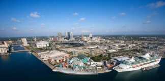 things to do in tampa florida Aerial view of Tampa Bay Area