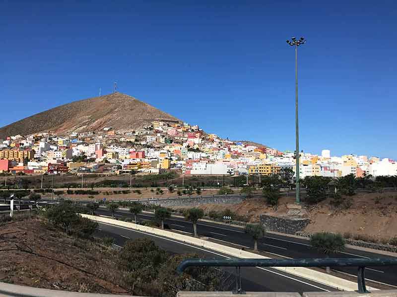 things to do in taurito gran canaria colourful houses in Galdar