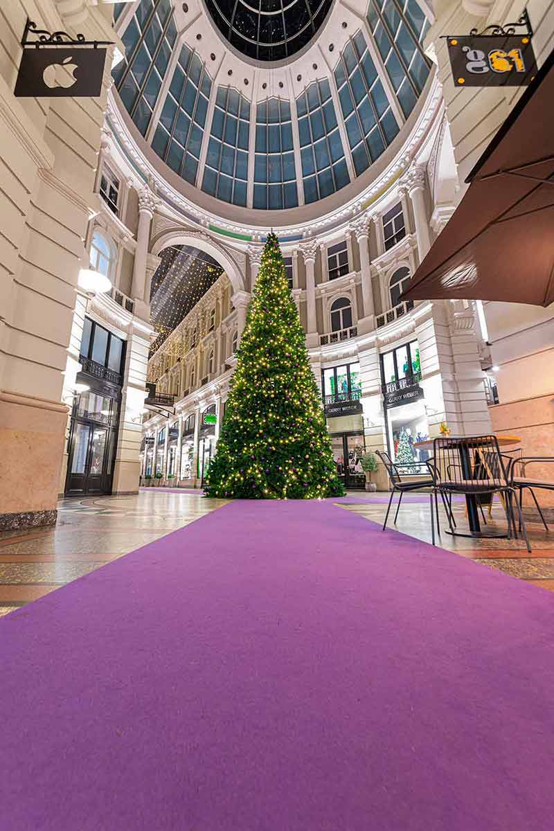 Christmas tree in De Passage shopping mall