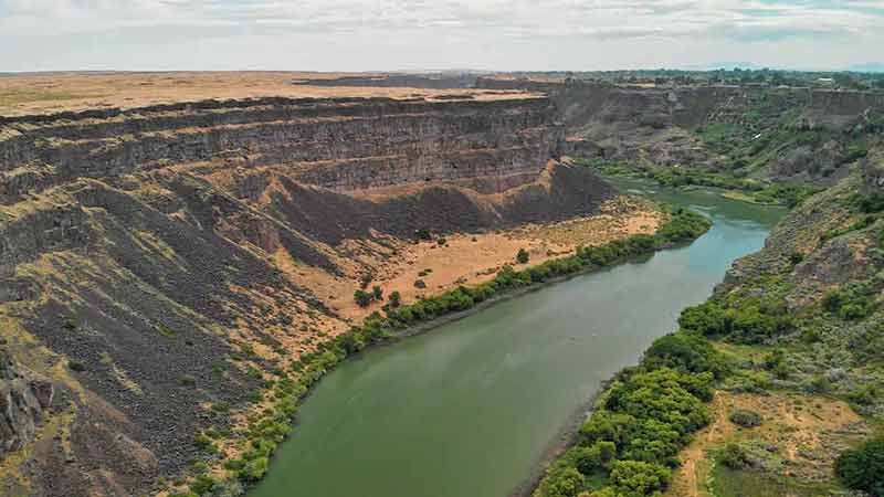 things to do in twin falls this weekend aerial view of canyon