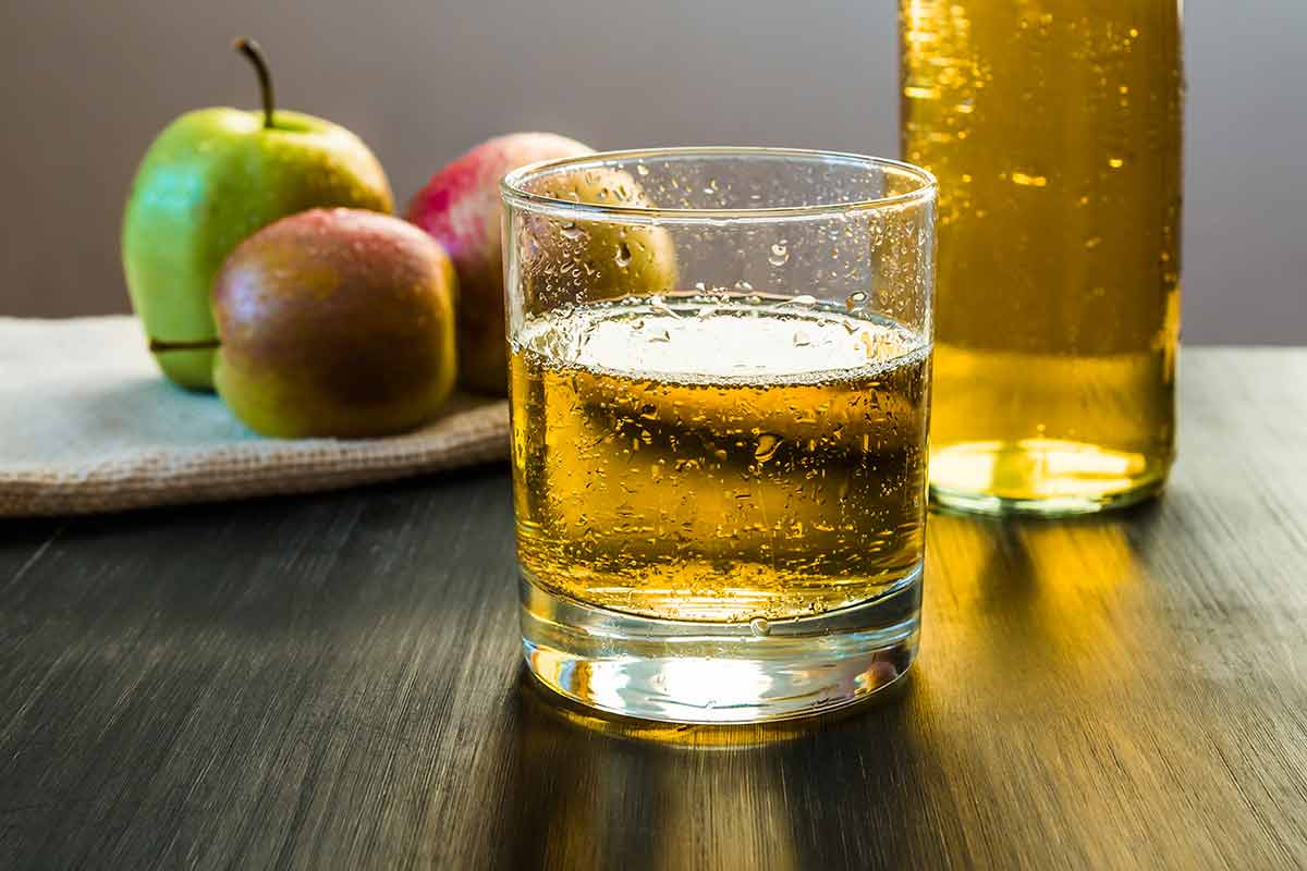 Apple Wine Glass, Apples, Bottle Of Cider