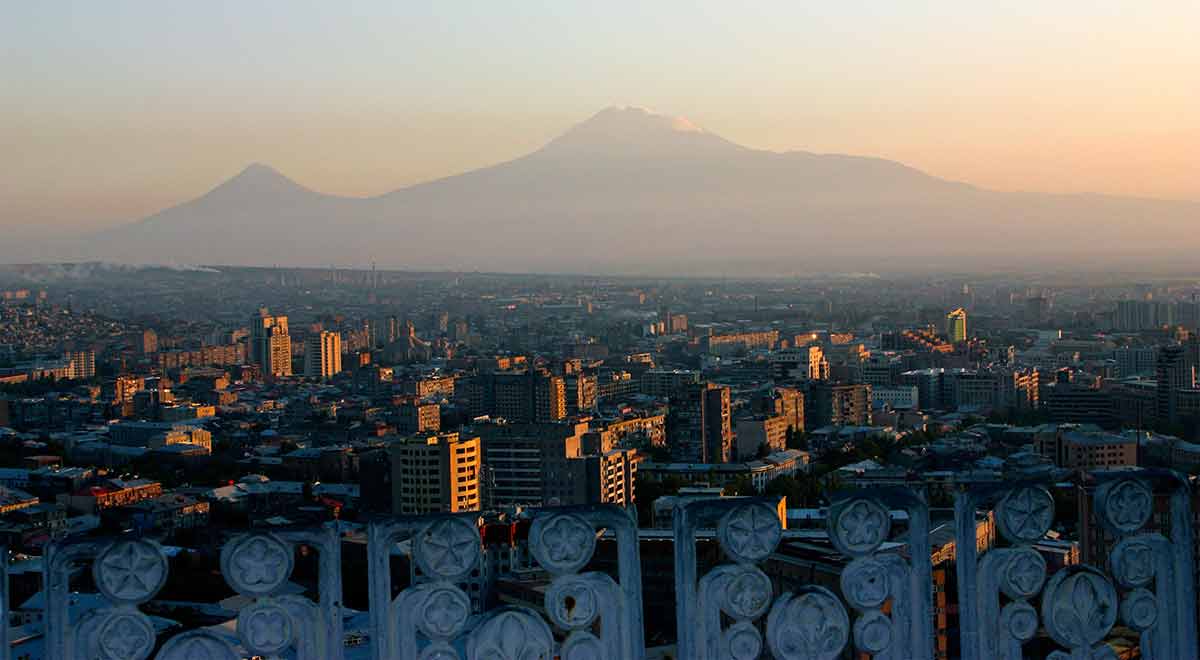 View On Mountain Ararat Of Yerevan City