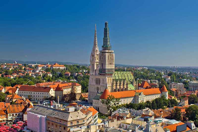 things to do in zagreb in december Zagreb cathedral panoramic aerial view