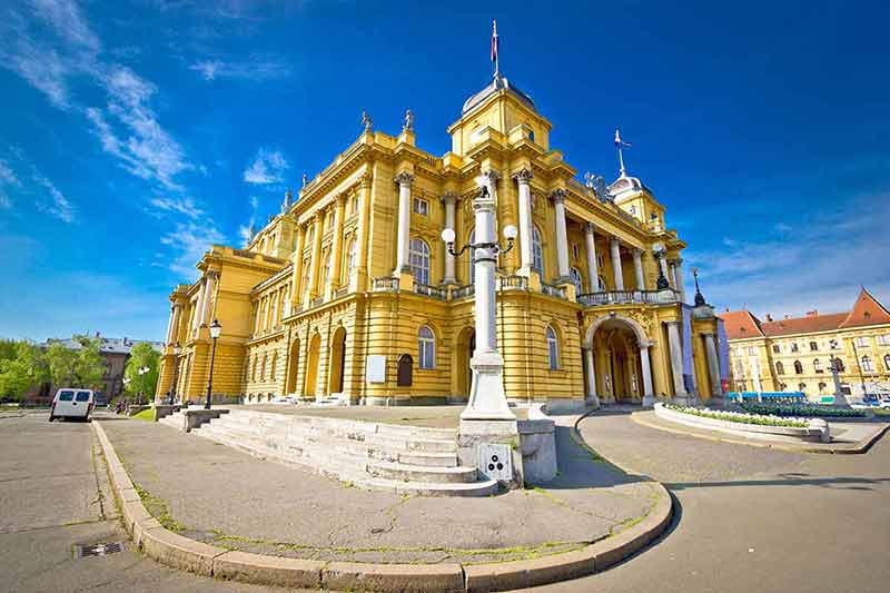things to do in zagreb tripadvisor blue sky and yellow historic building