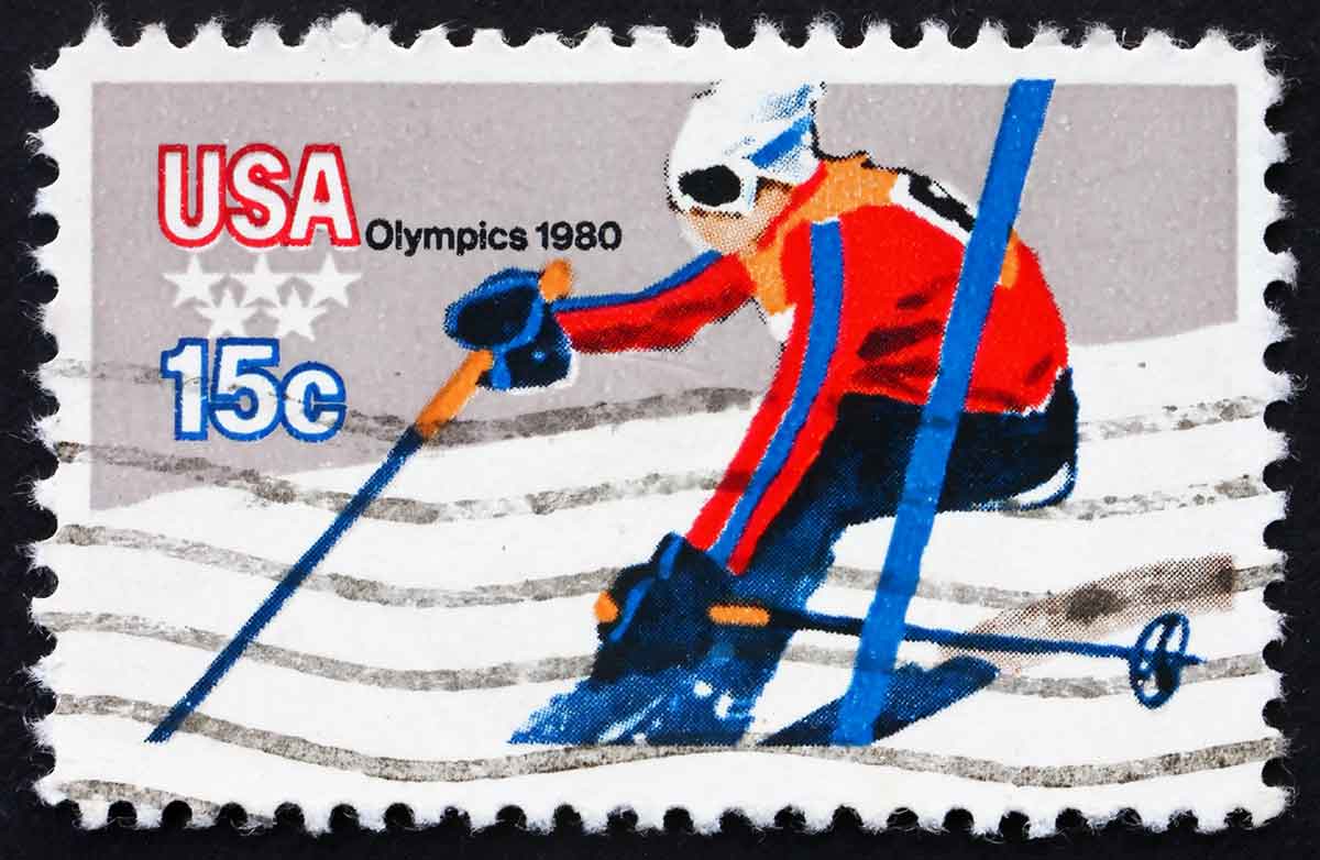 olympic stamp 15c 1980
