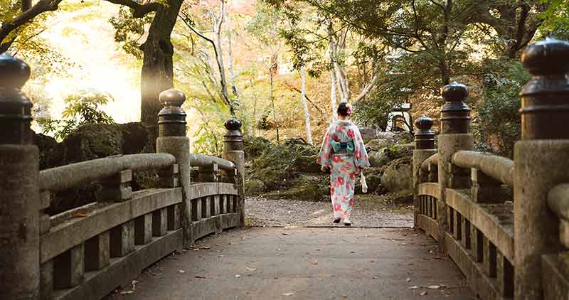 Fashion And Kimono Outdoors For Zen, Calm And Peace