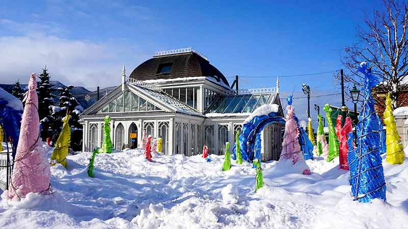 Glass House Architecture Snow Winter Festival