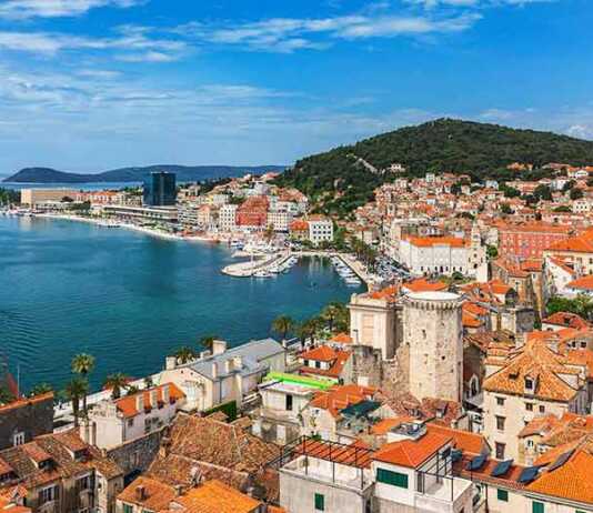 things to see and do in split Split waterfront and Marjan Hill aerial view