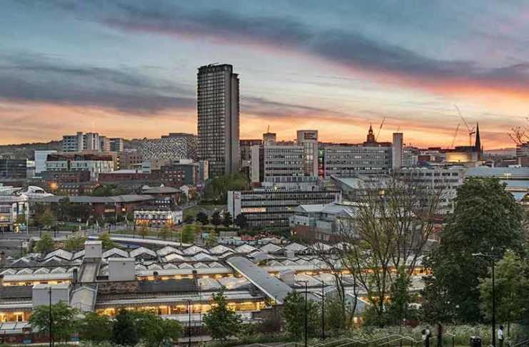 things to see in Sheffield cityscape at dusk