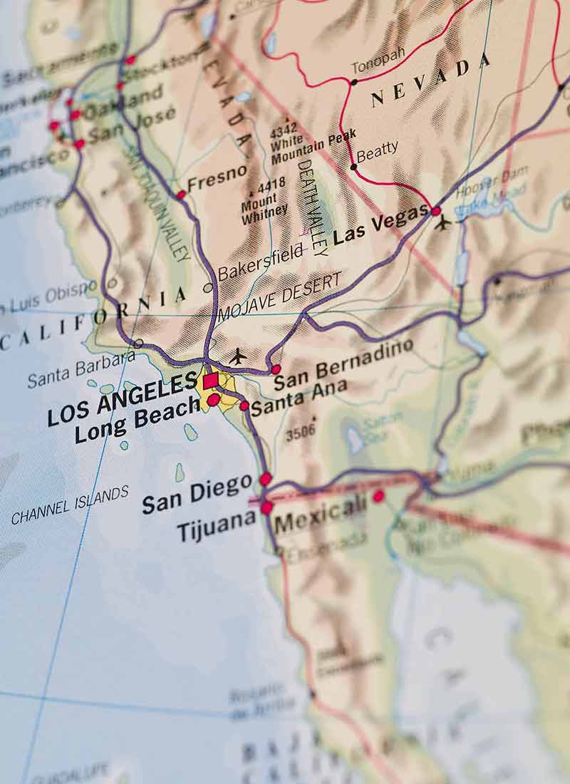 tijuana things to do Map of San Diego and Tijuana