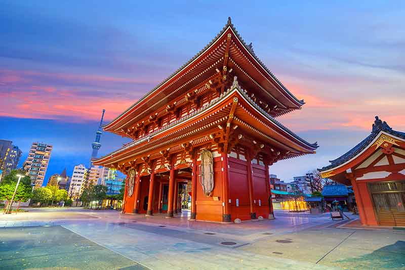 Sensoji Temple In Asakusa Area, Tokyo